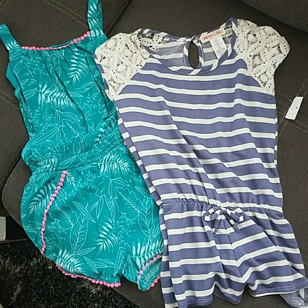 Girls rompers size 6x